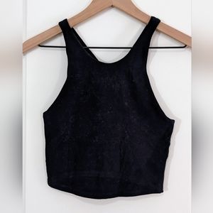 Abercrombie & Fitch XS Black Soft Sports Bra Cropped Top